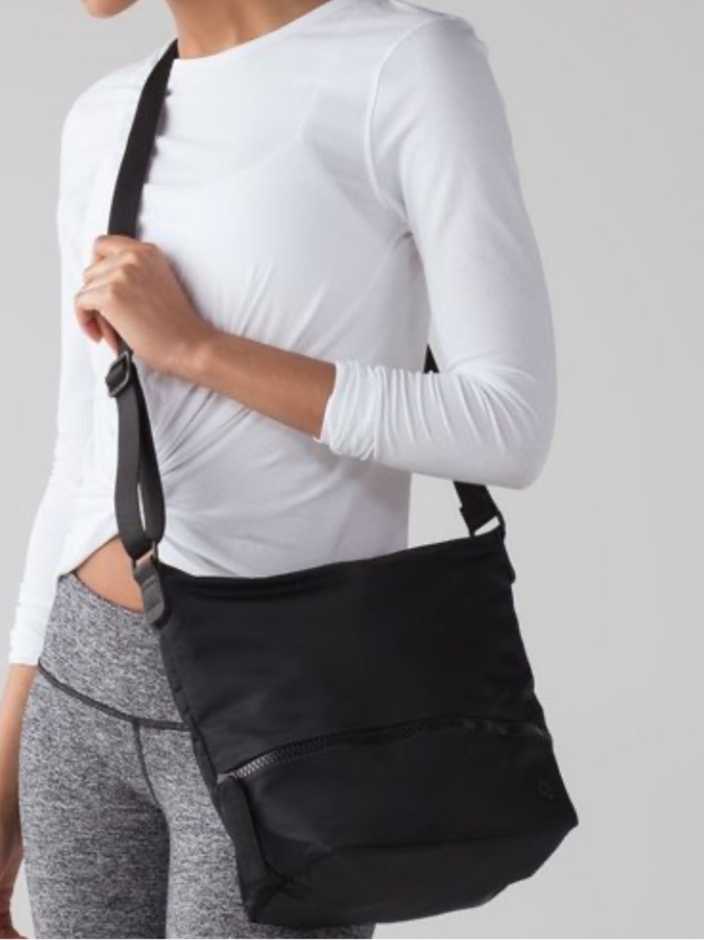 lululemon athletica Go Lightly Black Crossbody Shoulder Bag